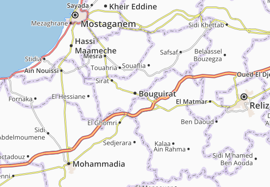 Kaart Plattegrond Bouguirat