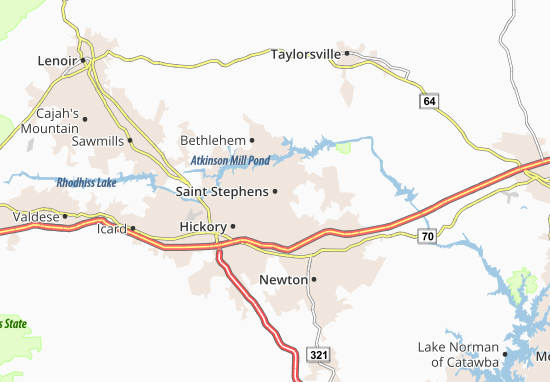 Karte Stadtplan Saint Stephens