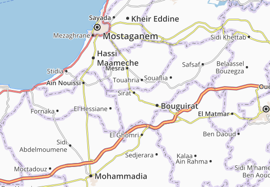 Karte Stadtplan Sirat