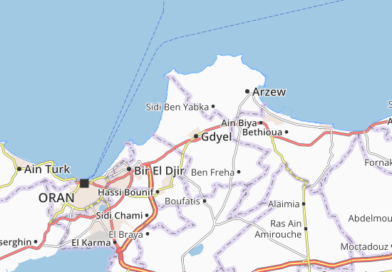 Karte Stadtplan Gdyel