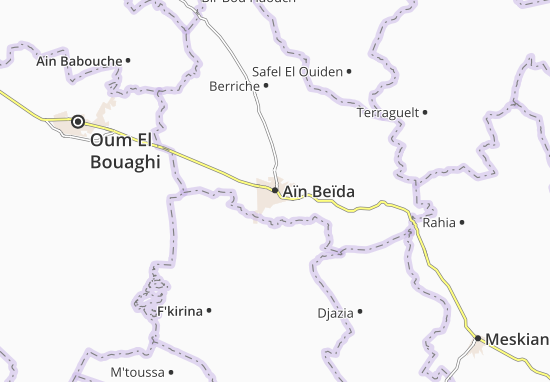 Kaart Plattegrond Aïn Beïda