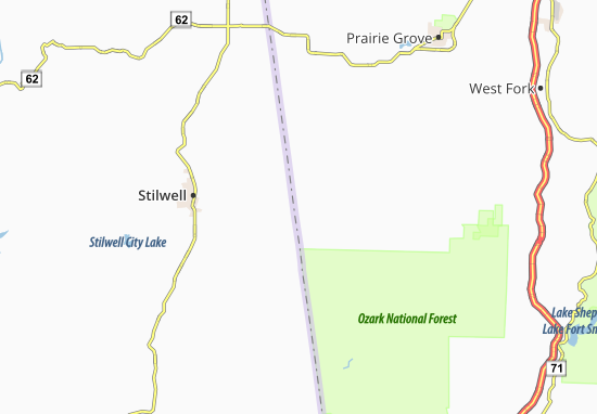 Kaart Plattegrond Evansville