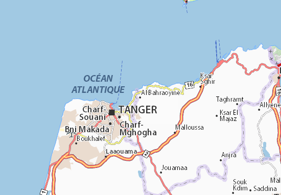 Kaart Plattegrond Al Bahraoyine