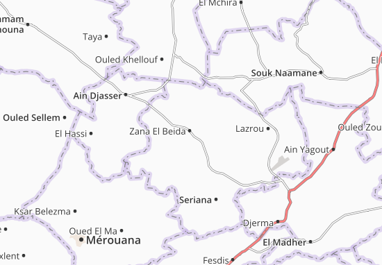 Zana El Beida Map