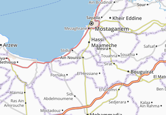 Karte Stadtplan Ain Nouissi