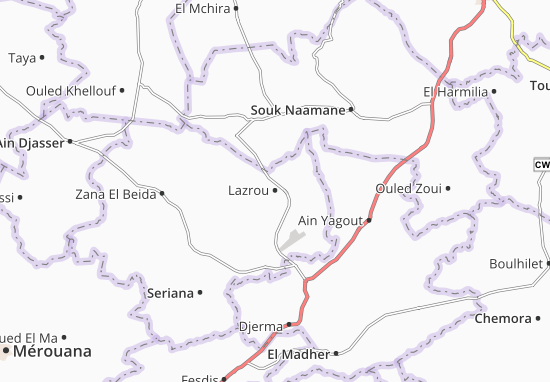 Mapa Lazrou