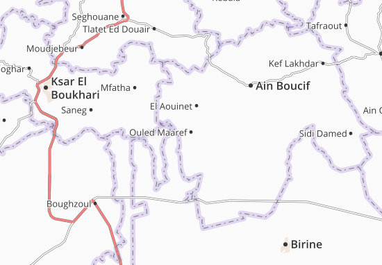 Karte Stadtplan Ouled Maaref