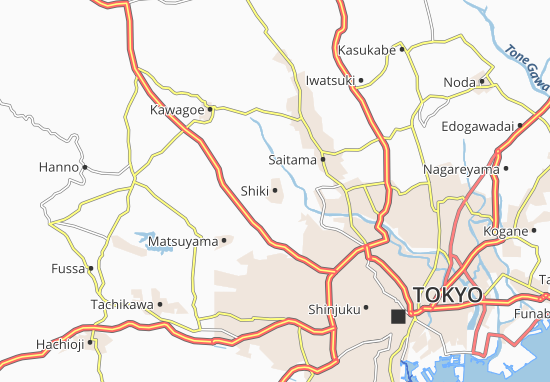 Kaart Plattegrond Shiki
