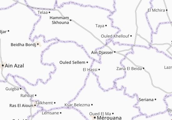 Karte Stadtplan Ouled Sellem
