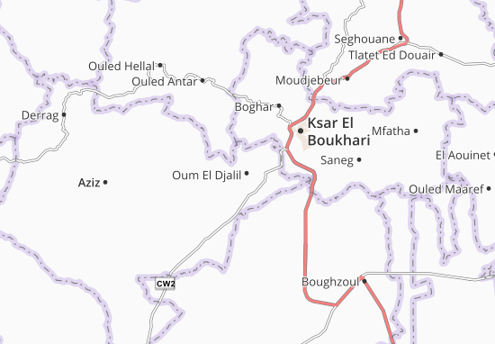 Karte Stadtplan Oum El Djalil