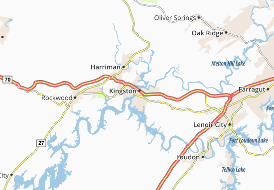Mapa Kingston