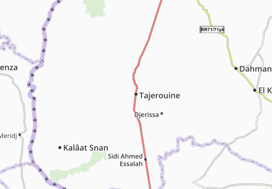 Karte Stadtplan Tajerouine