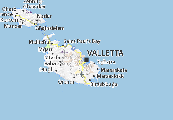 Karte Stadtplan Valletta