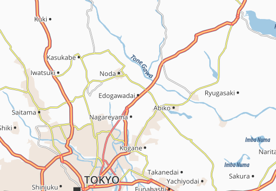Kaart Plattegrond Edogawadai