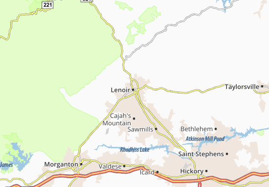 Lenoir Map