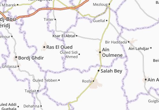 Kaart Plattegrond Ouled Sidi Ahmed