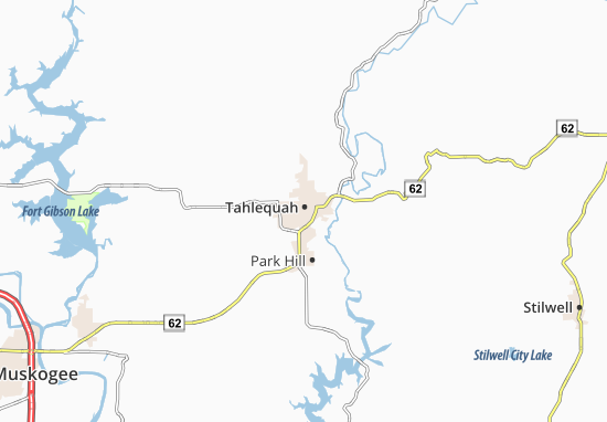 Mapa Tahlequah
