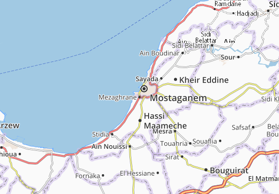 Mezaghrane Map