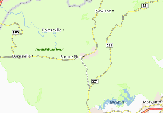 Spruce Pine Map