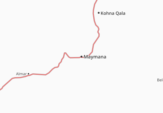 Karte Stadtplan Maymana