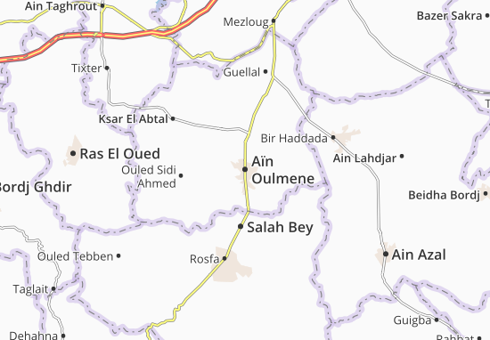 Mapa Aïn Oulmene