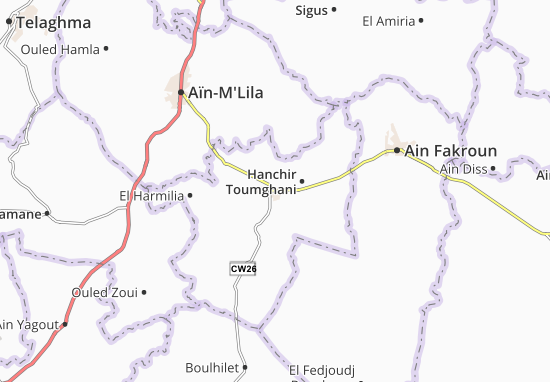 Mapa Ain Kercha