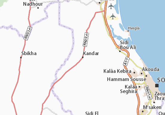 Mapa Kandar