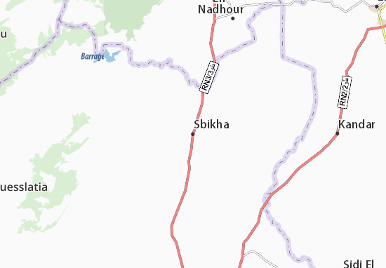 Karte Stadtplan Sbikha