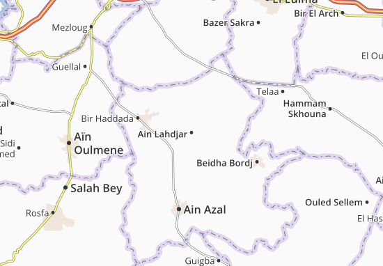 Kaart Plattegrond Ain Lahdjar
