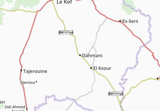 Kaart Plattegrond Dahmani