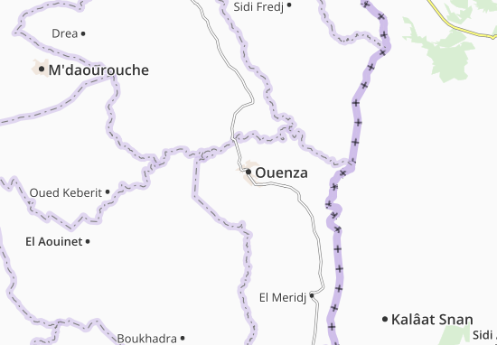 Karte Stadtplan Ouenza