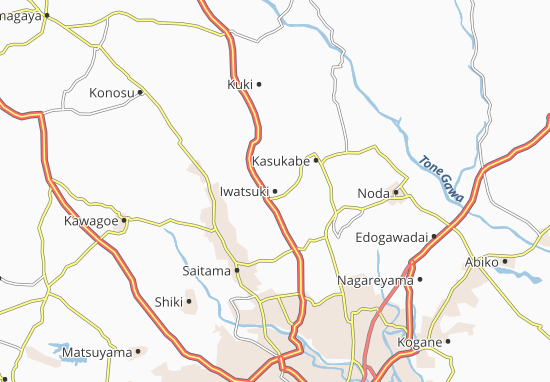 Kaart Plattegrond Iwatsuki