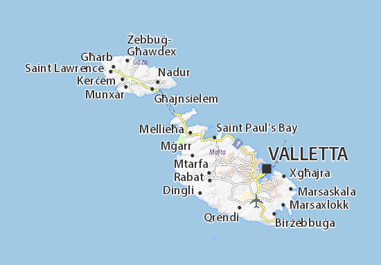Karte Stadtplan Mellieħa