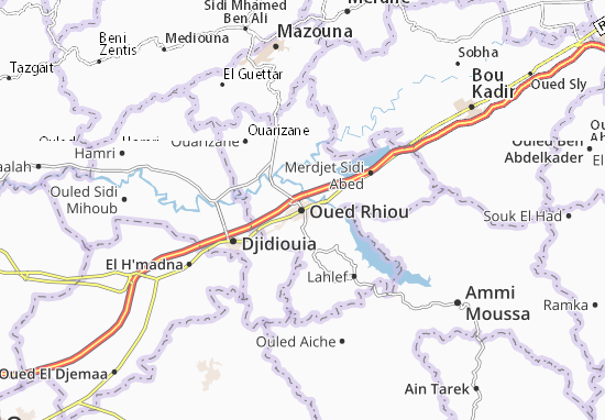 Karte Stadtplan Oued Rhiou