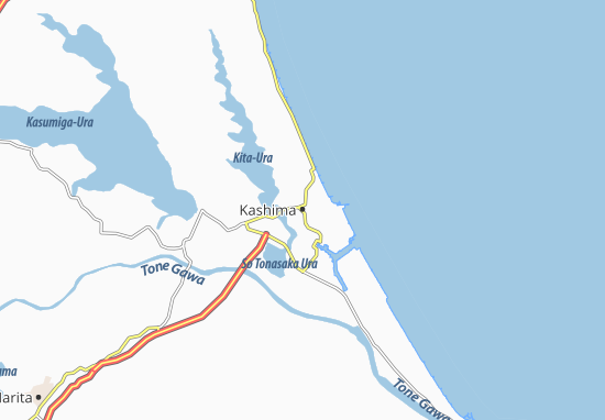 Karte Stadtplan Kashima