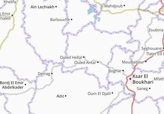 Karte Stadtplan Ouled Hellal