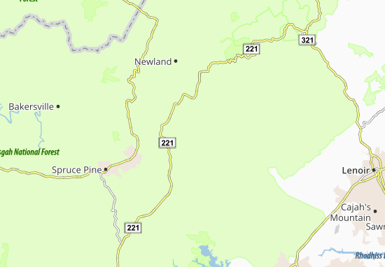Mapa Jonas Ridge