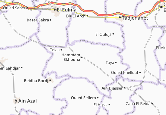Carte-Plan Hammam Skhouna