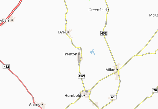 Kaart Plattegrond Trenton