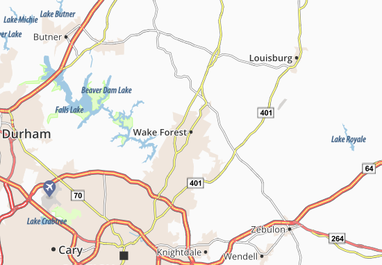 Mappe-Piantine Wake Forest