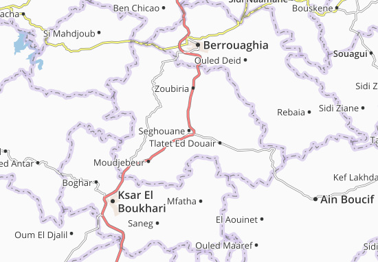 Karte Stadtplan Seghouane