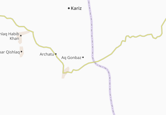 Karte Stadtplan Aq Gonbaz