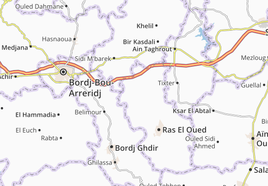 Mapa Ain Tassera
