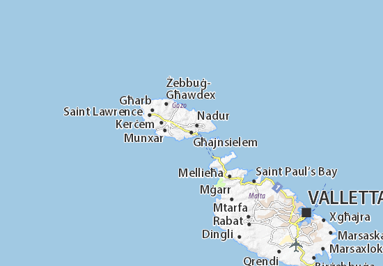 Kaart Plattegrond Għajnsielem