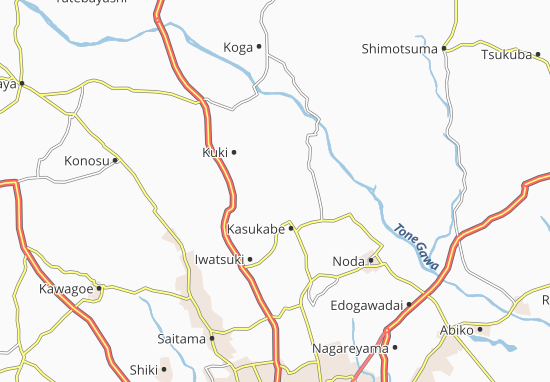 Karte Stadtplan Sugito