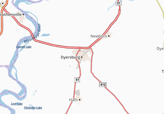 Mappe-Piantine Dyersburg
