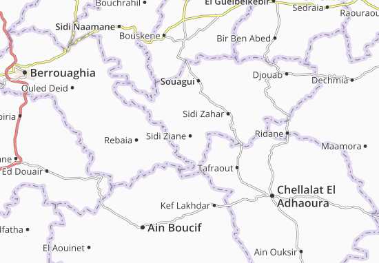 Karte Stadtplan Sidi Ziane