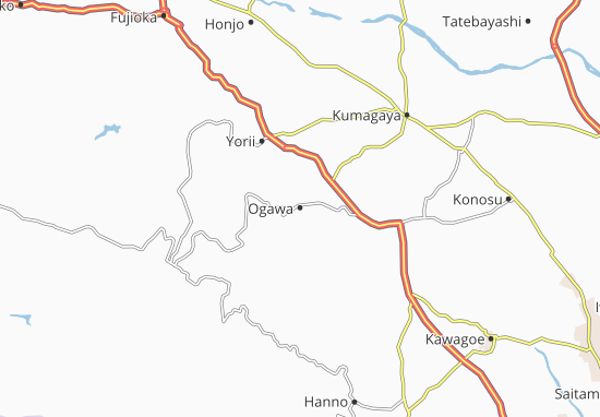 Karte Stadtplan Ogawa