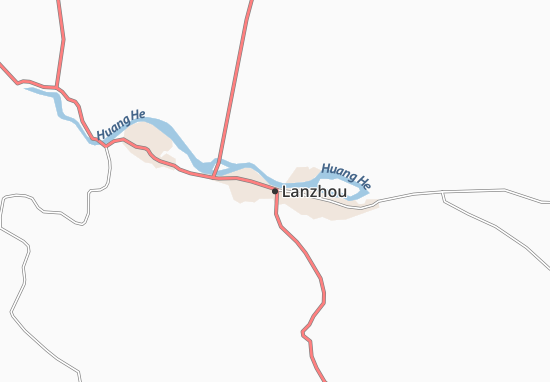 Karte Stadtplan Lanzhou