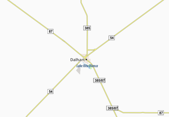 Kaart Plattegrond Dalhart